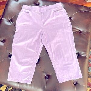 Christopher and Banks Lavender Capris Size 14